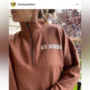 Philadelphia eagles “go birds” pullover quarter zip